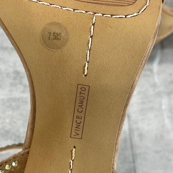 Vince Camuto Women's Amendoa Saprenda Rhinestone Ankle-Strap Sandals SZ 7.5 - Picture 9 of 11